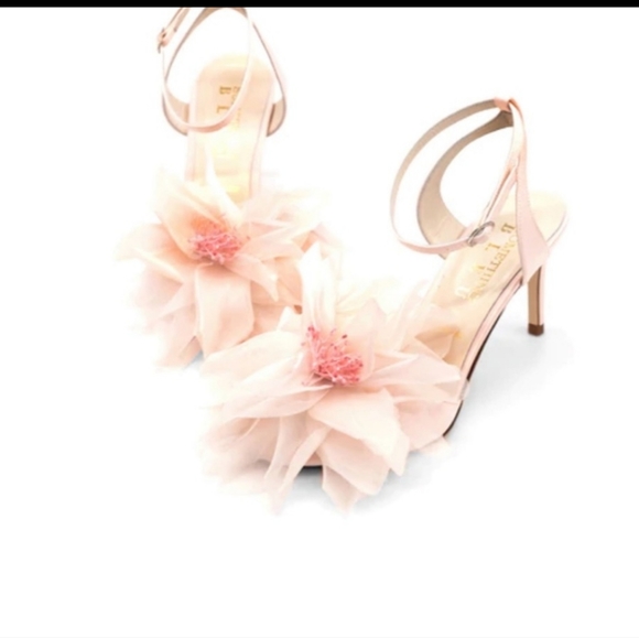 New Something Bleu EVERLASTING FLOWER EMBELLISHED SANDAL Formal - Picture 2 of 10